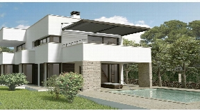 Nice Villa under constructions with large terrace overlooking the sea in Son Vitamina