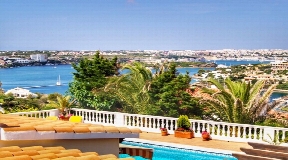 Extraordinary sea facing villa for sale in Cala Llonga on Menorca