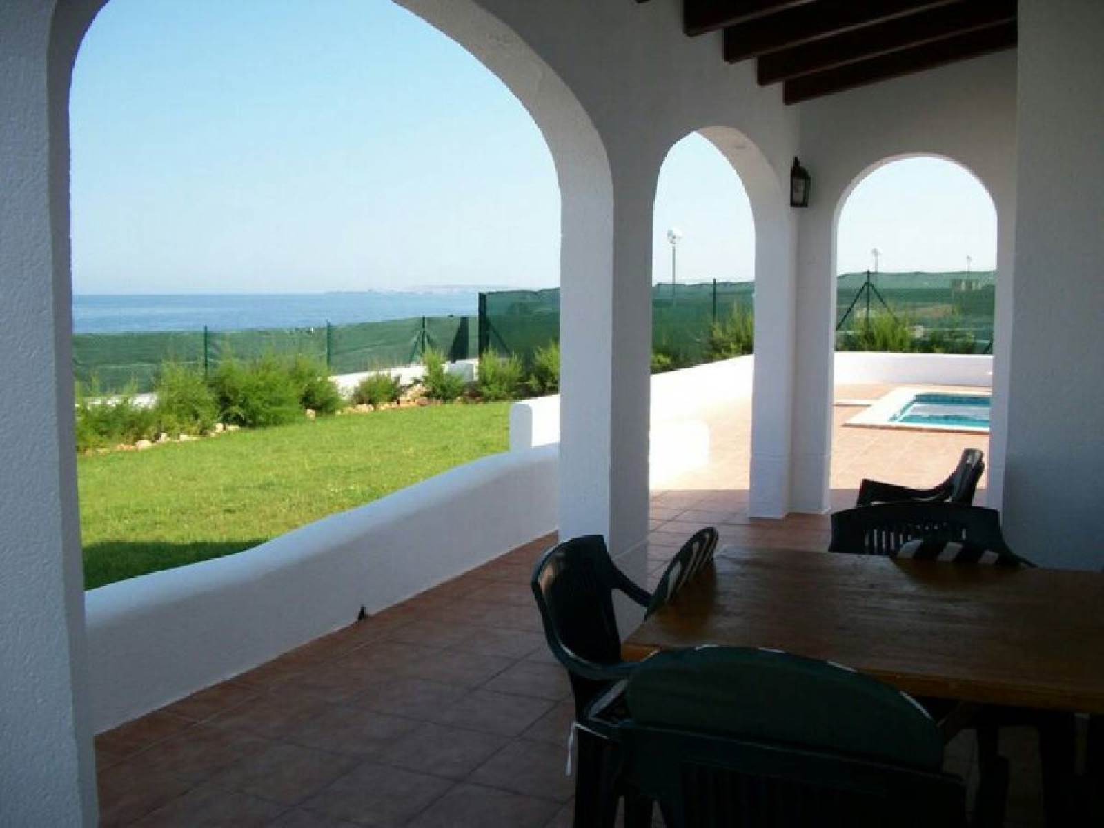 Villa in the front line to the sea in Cap-Dartruix in Menorca
